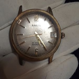 VINTAGE, BARON Watch, Gold, Stainless back, 23 Jewels , Working